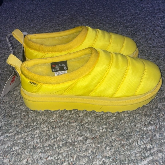 Ugg Tasman Puffer Slipper Slide Yellow (8W) *New* - Picture 2 of 5